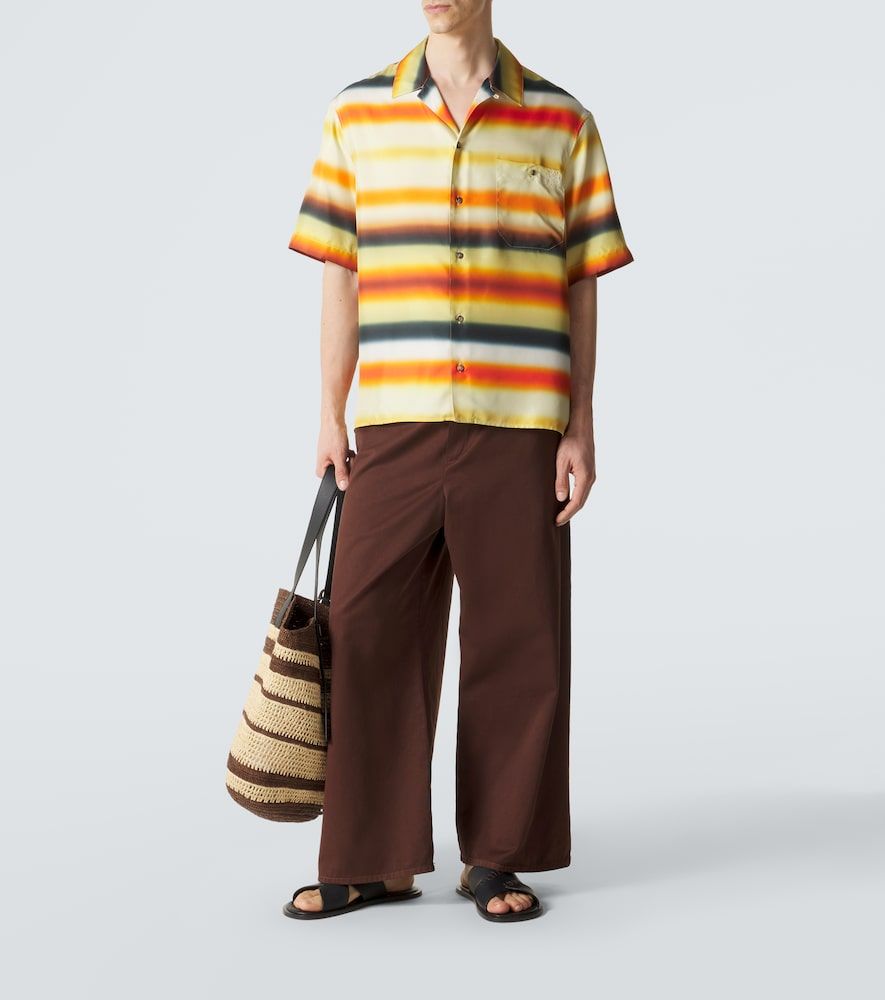 Paula's Ibiza cotton-blend wide-leg pants - Loewe - Modalova