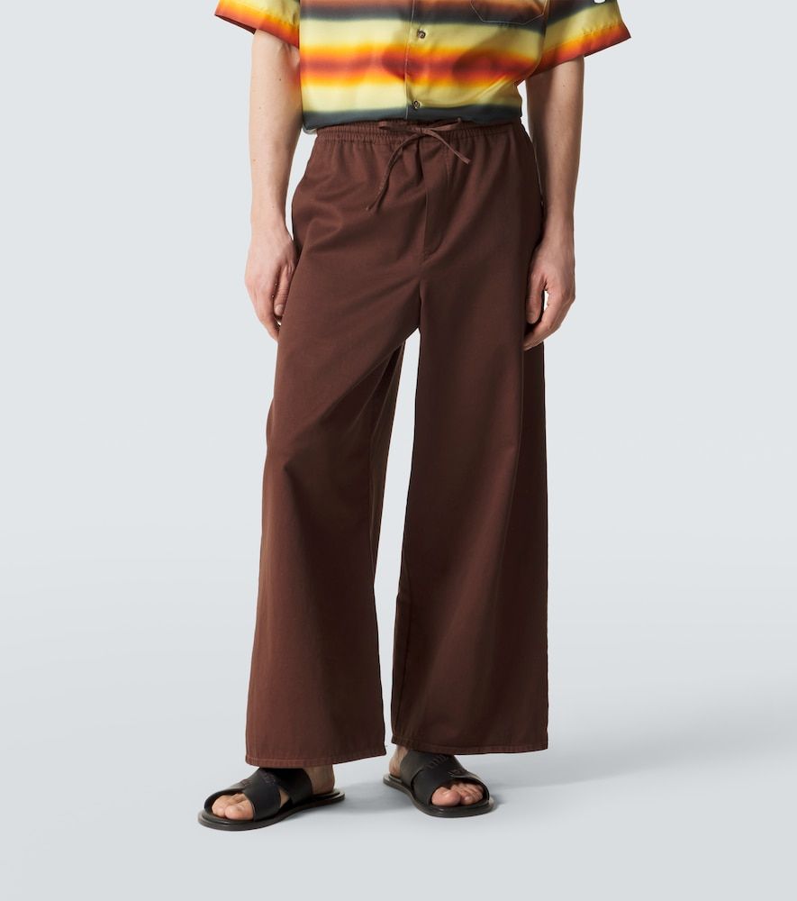 Paula's Ibiza cotton-blend wide-leg pants - Loewe - Modalova