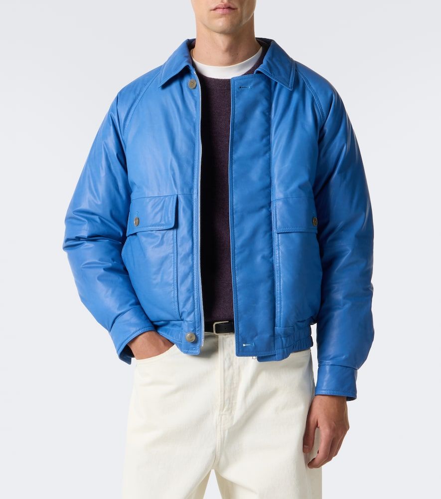 Auralee Leather down jacket - Auralee - Modalova