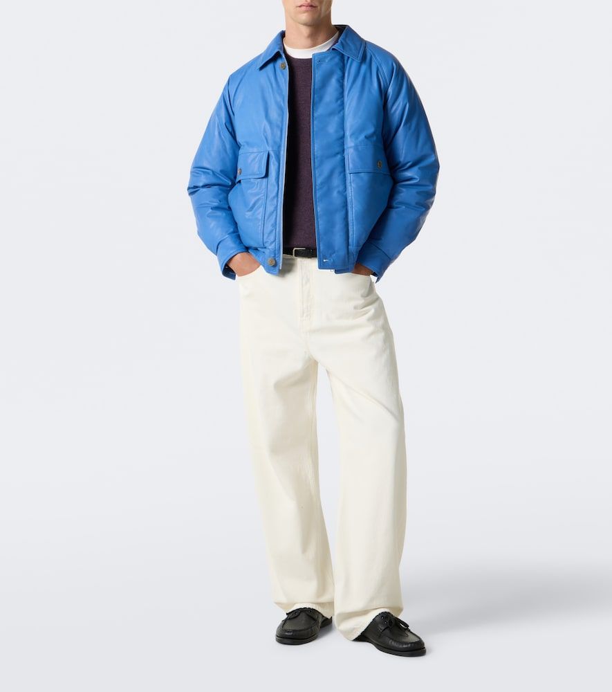 Auralee Leather down jacket - Auralee - Modalova