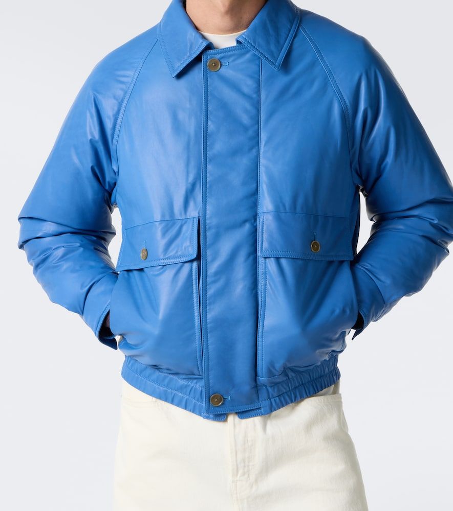 Auralee Leather down jacket - Auralee - Modalova
