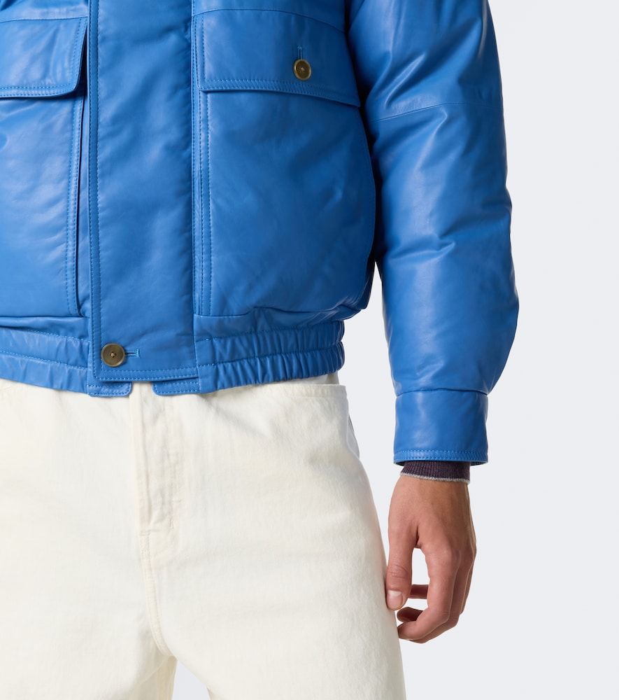 Auralee Leather down jacket - Auralee - Modalova