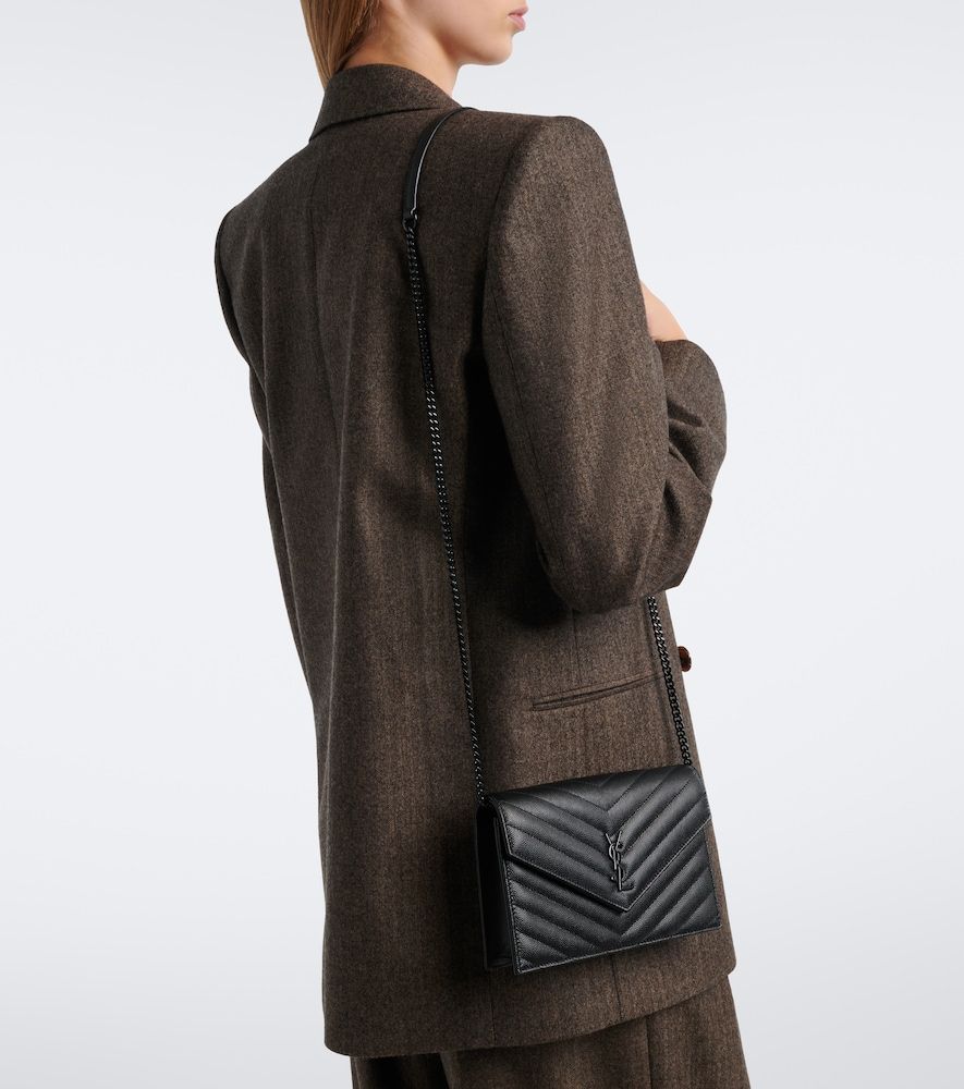Cassandre Envelope leather wallet on chain - Saint Laurent - Modalova
