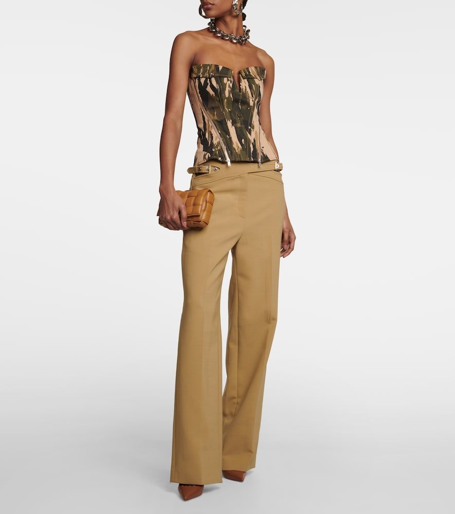 Top stile corsetto in twill con stampa - Dion Lee - Modalova