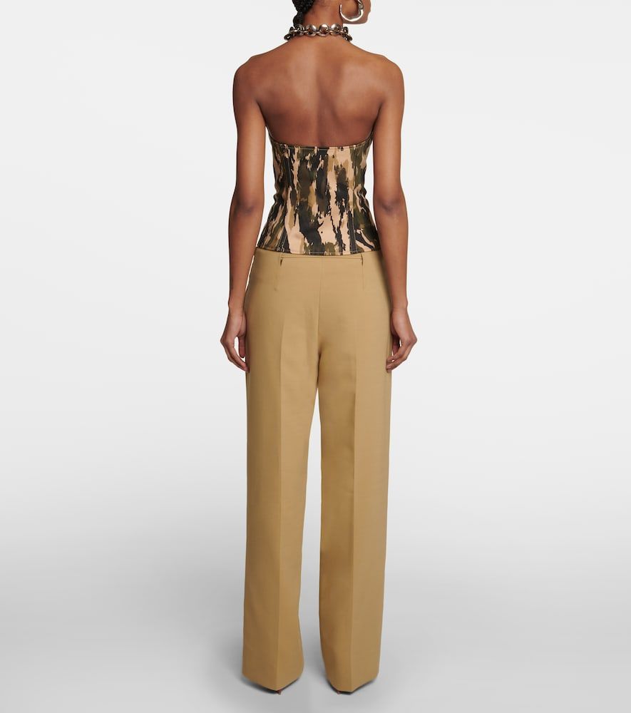 Top stile corsetto in twill con stampa - Dion Lee - Modalova