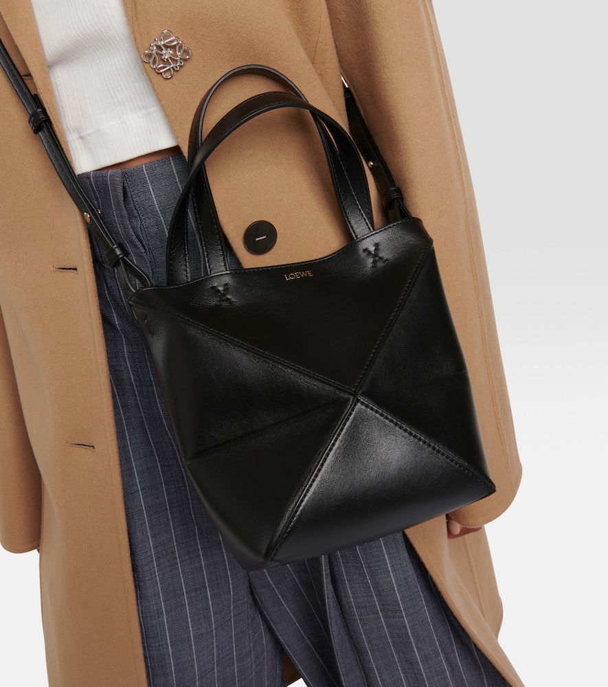 Puzzle Fold Mini leather tote bag - Loewe - Modalova