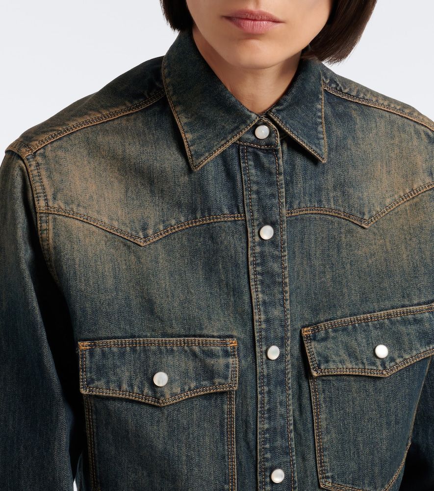 Camicia di jeans in misto cotone - Fendi - Modalova