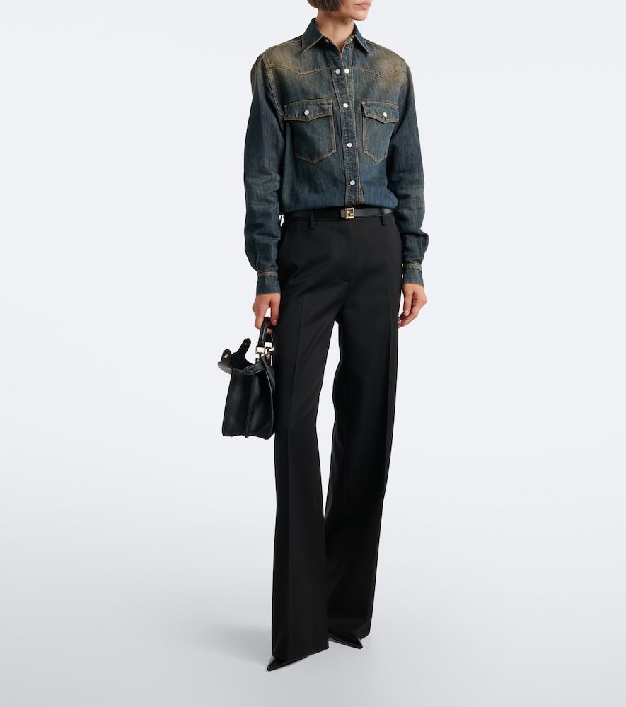 Camicia di jeans in misto cotone - Fendi - Modalova