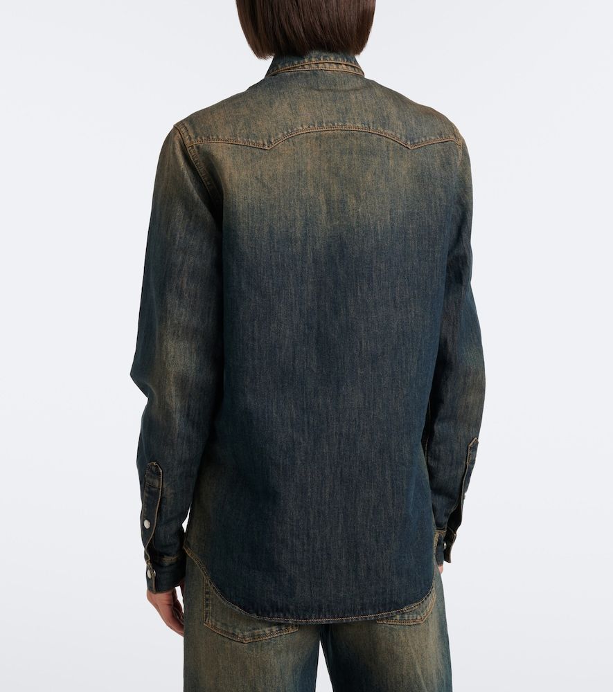 Camicia di jeans in misto cotone - Fendi - Modalova