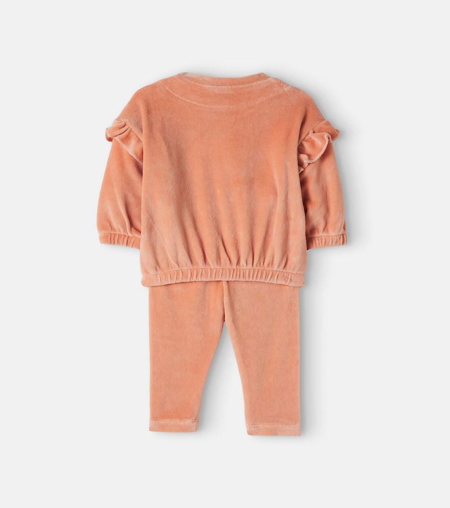 Bebé - Set de sudadera y pantalones de terciopelo en mezcla de algodón - Cozmo - Modalova