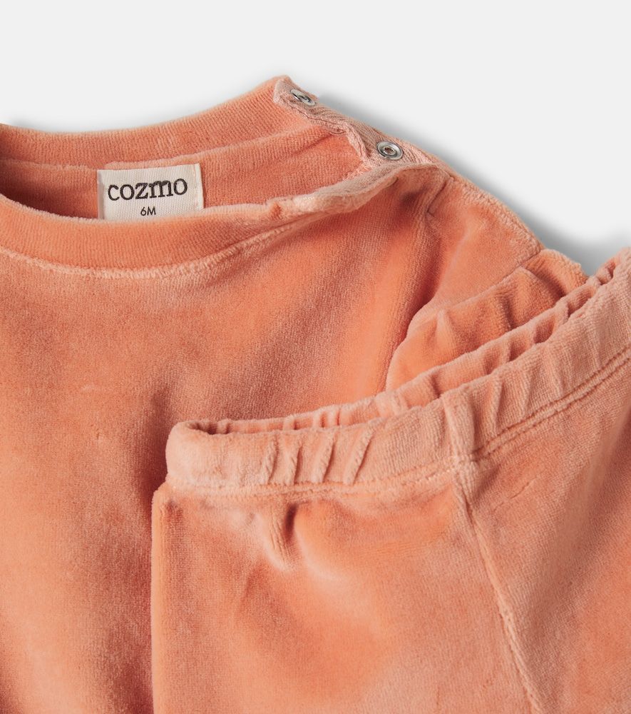 Bebé - Set de sudadera y pantalones de terciopelo en mezcla de algodón - Cozmo - Modalova