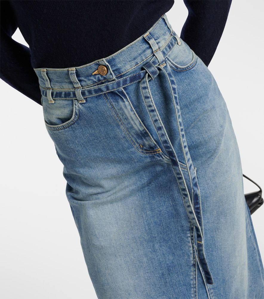 Falda midi de tiro alto de denim - Altuzarra - Modalova