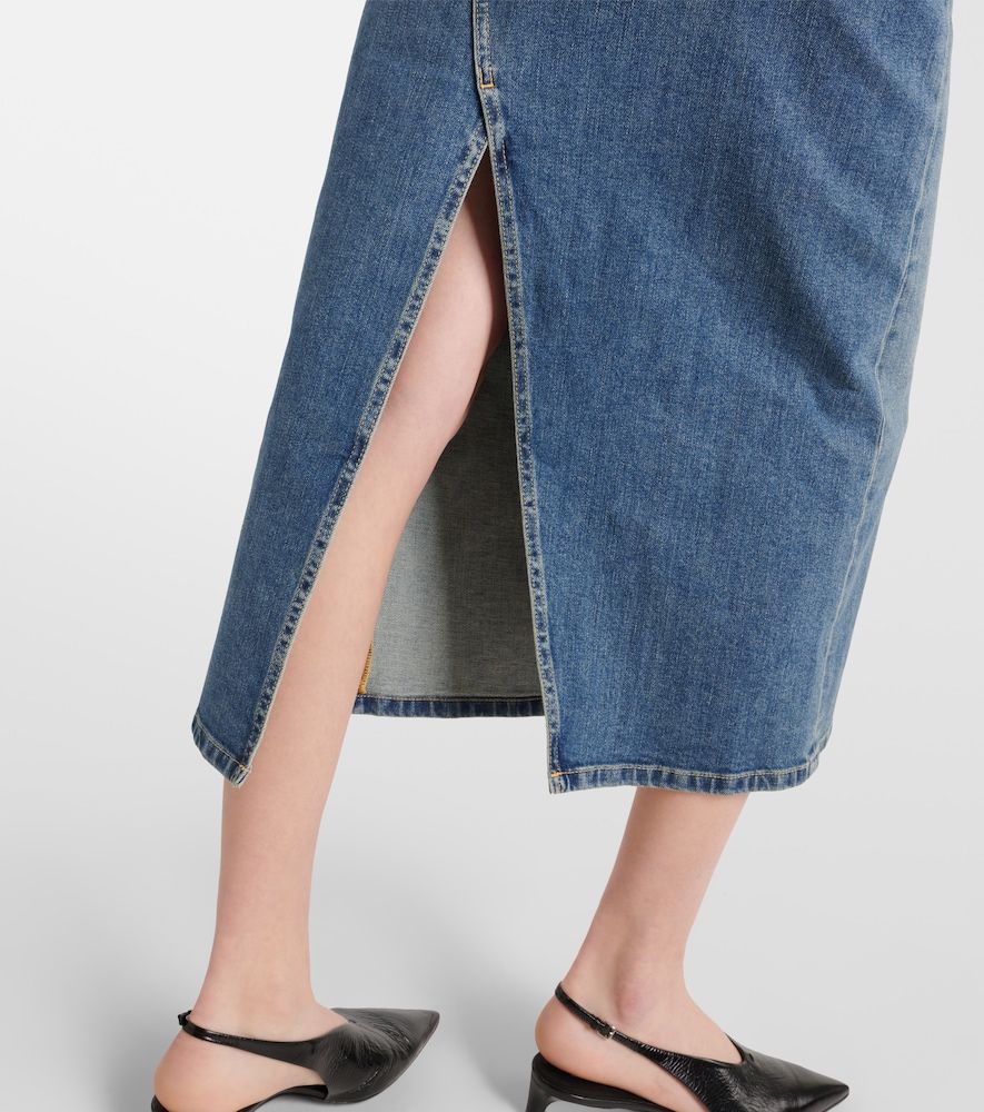 Falda midi de tiro alto de denim - Altuzarra - Modalova