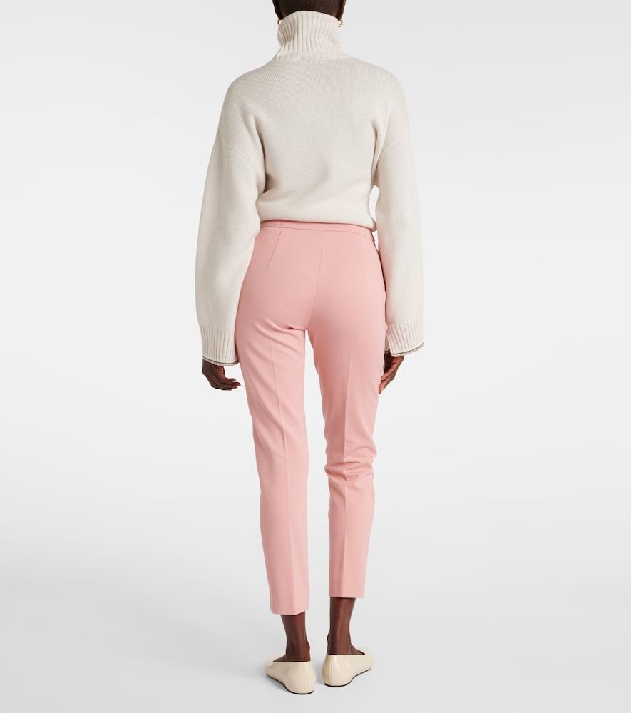 Pantaloni slim cropped in jersey - Max Mara - Modalova
