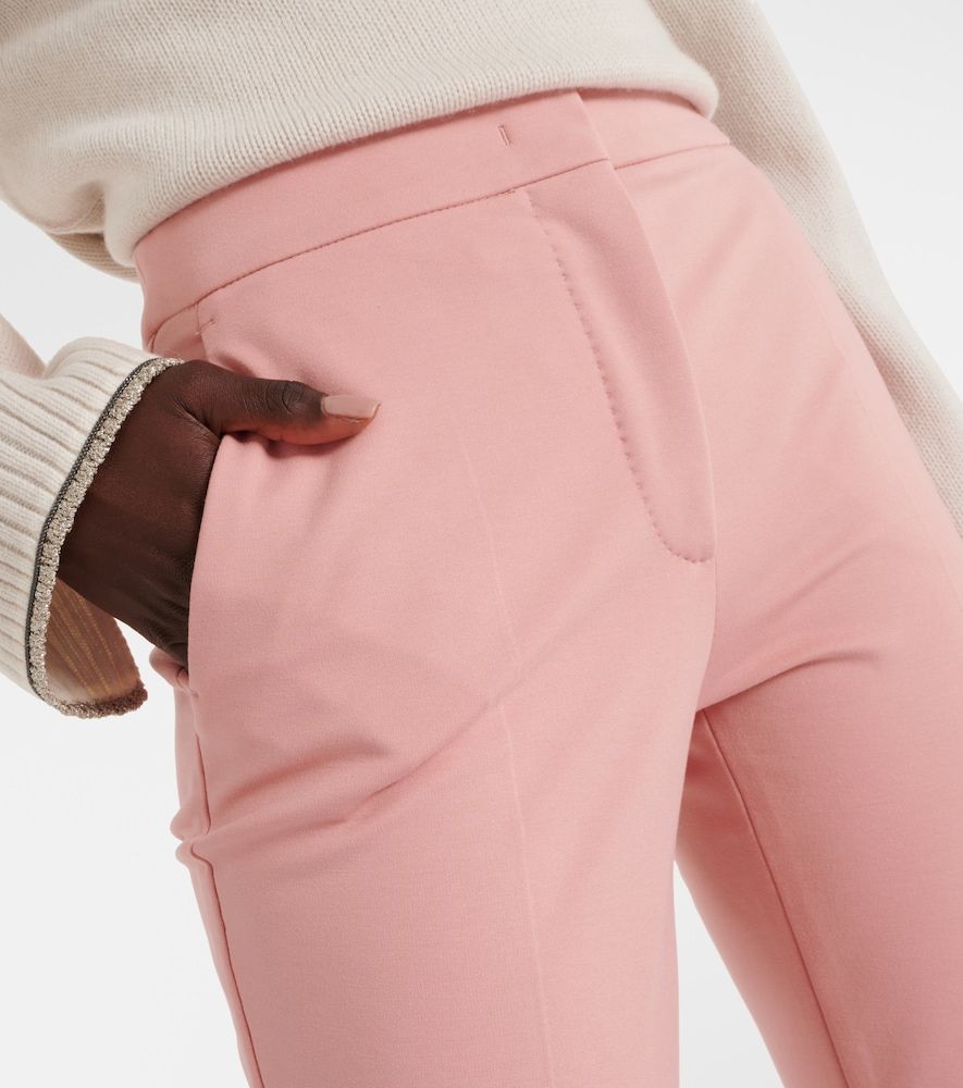 Pantaloni slim cropped in jersey - Max Mara - Modalova