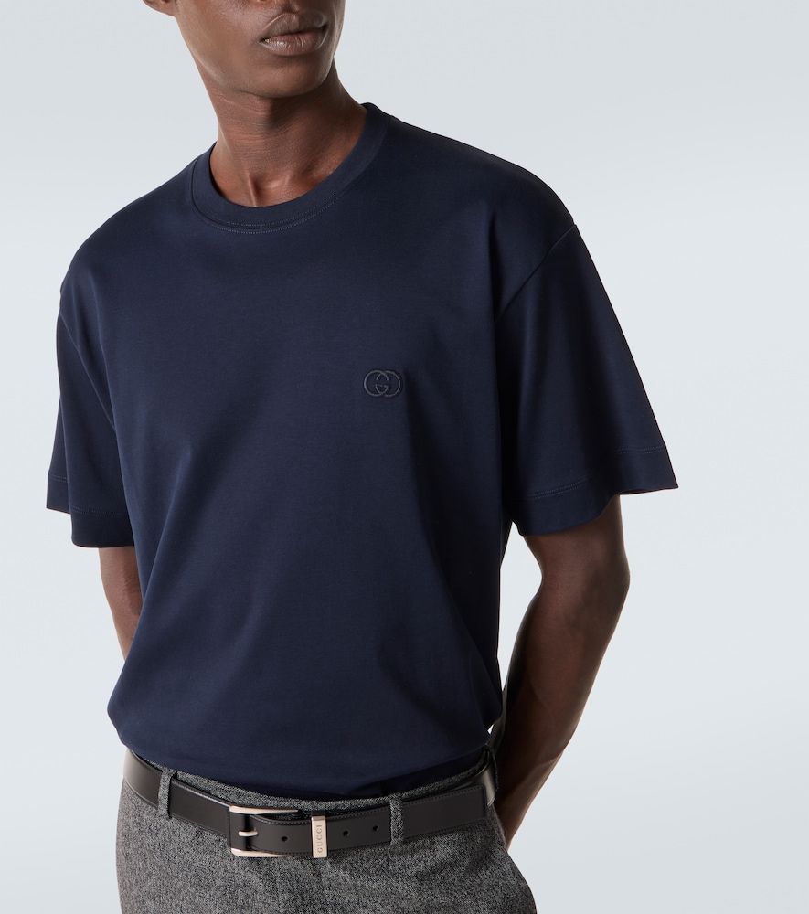 T-shirt Interlocking G in jersey di cotone - Gucci - Modalova
