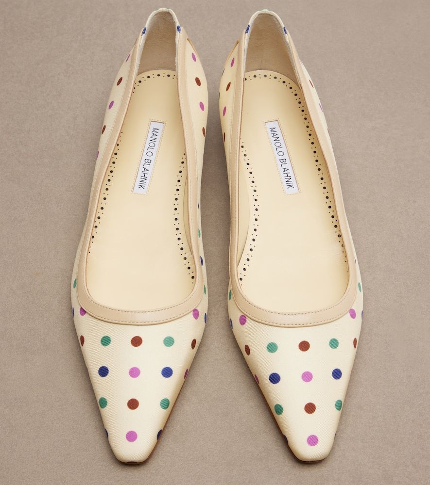 Ballerinas Filotas mit Lederbesatz - Manolo Blahnik - Modalova