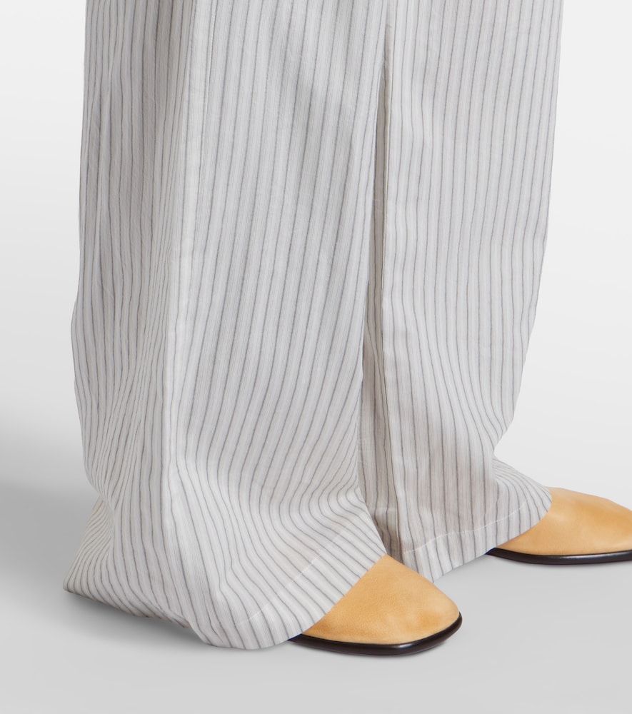 Róhe Pantalones anchos en mezcla de seda y algodón a rayas - Rohe - Modalova