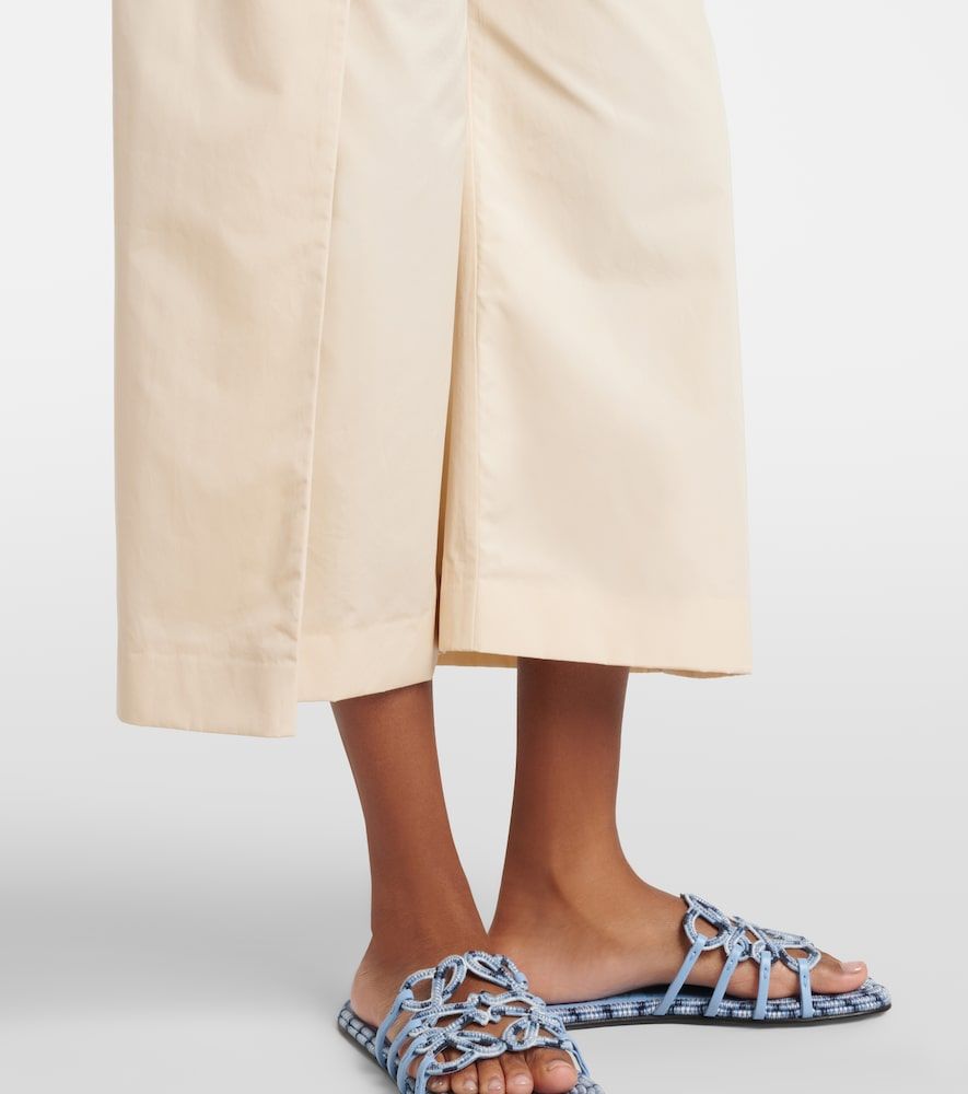 Paula's Ibiza cotton poplin cropped pants - Loewe - Modalova