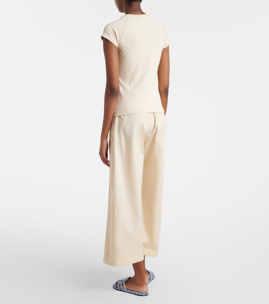 Paula's Ibiza cotton poplin cropped pants - Loewe - Modalova