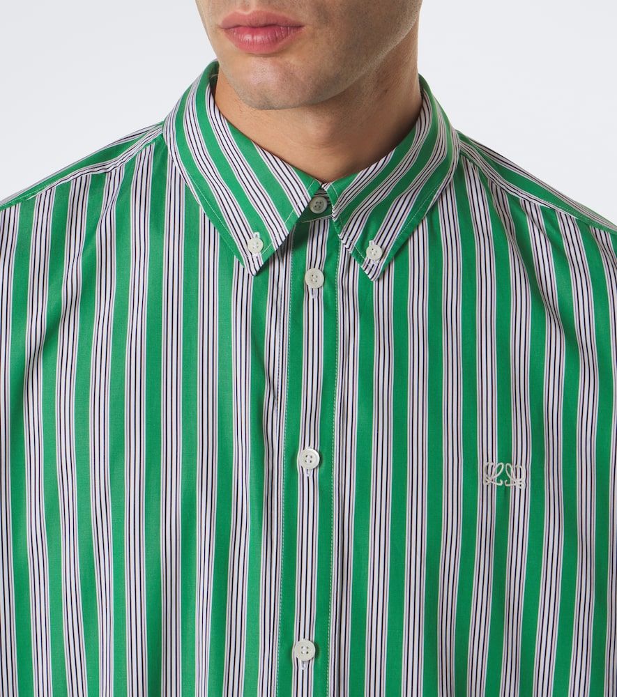 Double L striped cotton poplin shirt - Loewe - Modalova