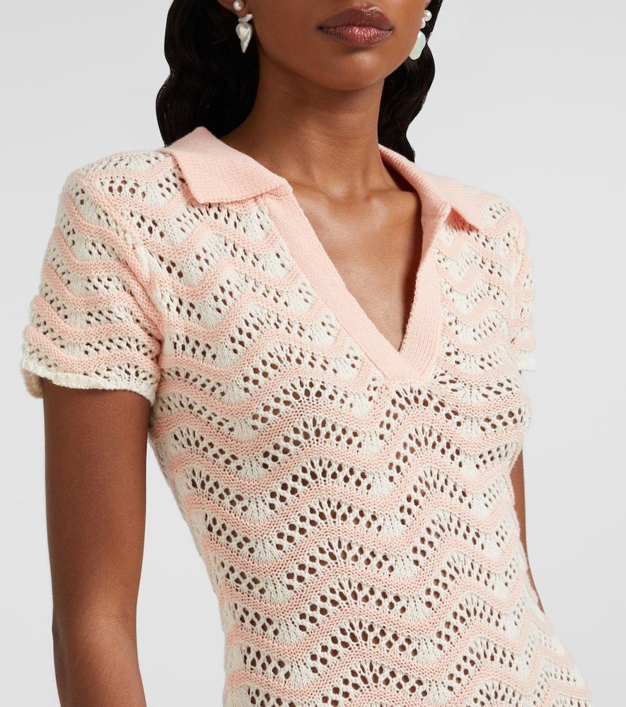 Vestido corto Coco en mezcla de algodón a rayas - Bananhot - Modalova