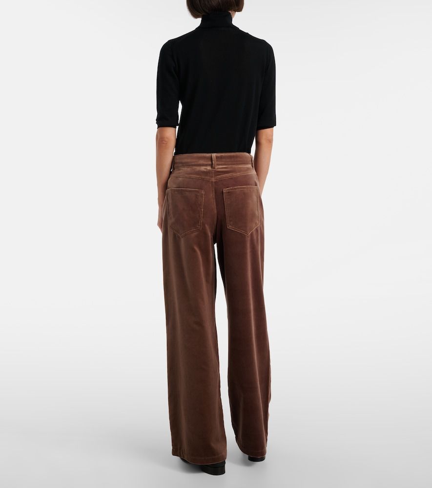 Pantaloni a gamba larga in velluto di cotone - 'S Max Mara - Modalova