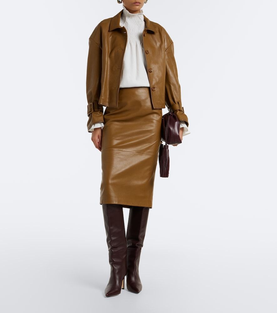 Falda tubo Sleek Statement de piel - Dorothee Schumacher - Modalova