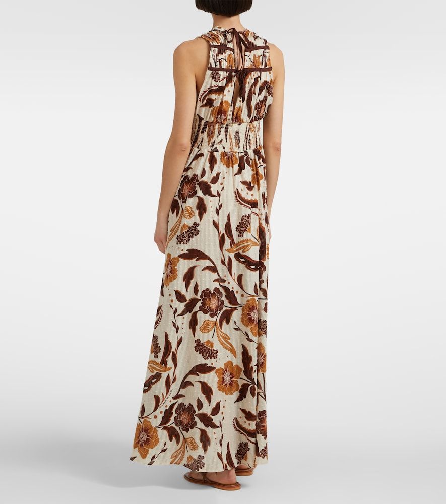 Vestido largo Chiara de algodón floral - Poupette St Barth - Modalova