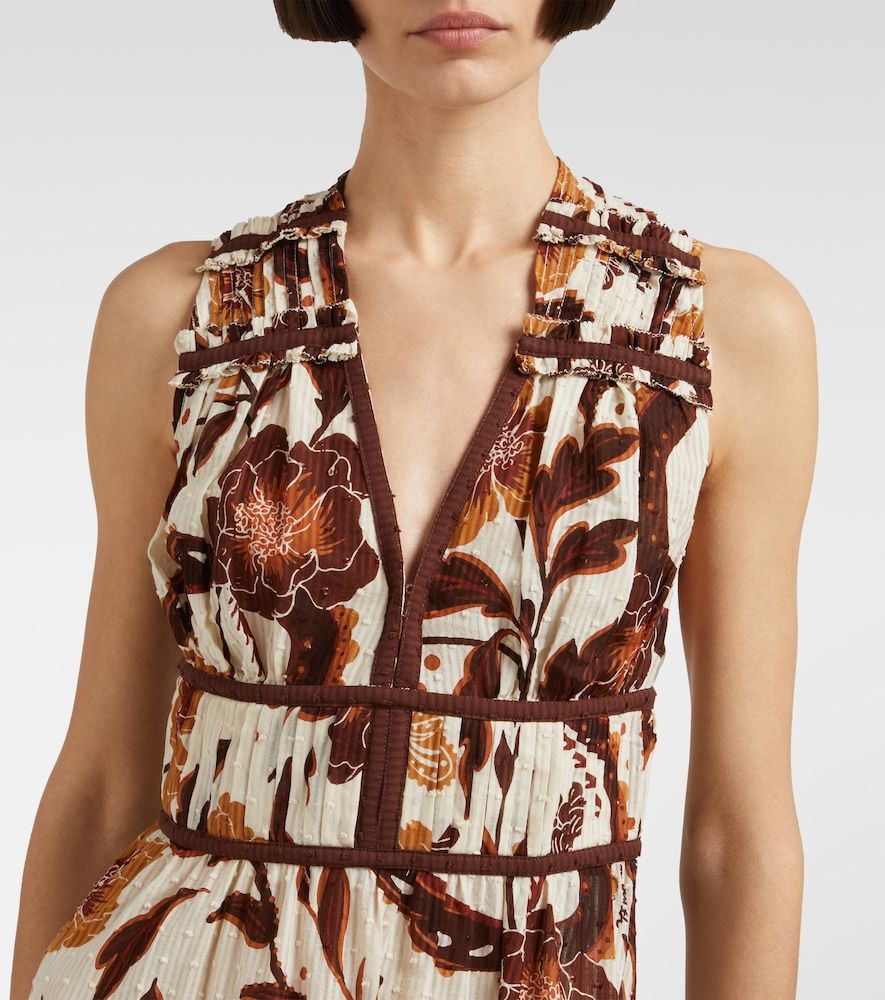 Vestido largo Chiara de algodón floral - Poupette St Barth - Modalova