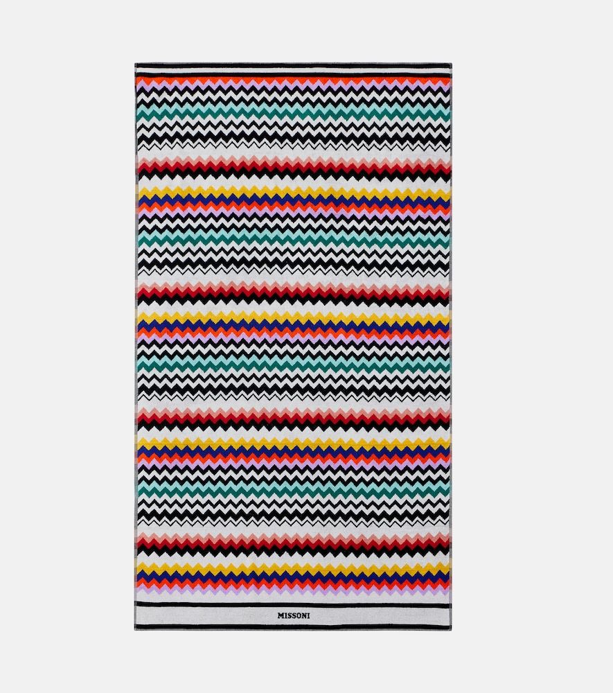 Toalla de playa Best de rizo de algodón en zigzag - Missoni - Modalova