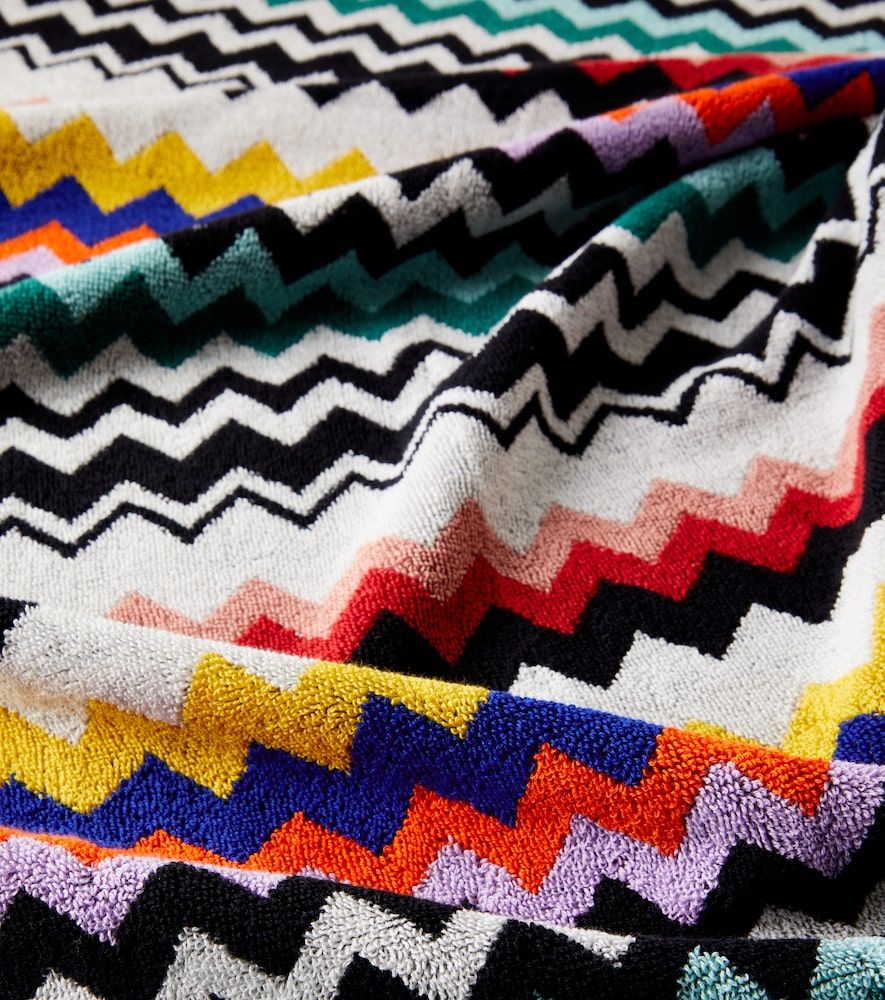 Toalla de playa Best de rizo de algodón en zigzag - Missoni - Modalova