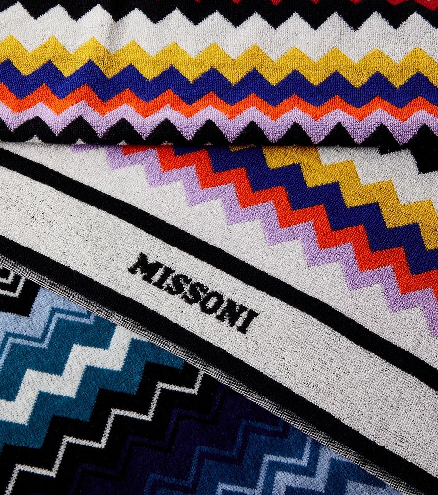 Toalla de playa Best de rizo de algodón en zigzag - Missoni - Modalova