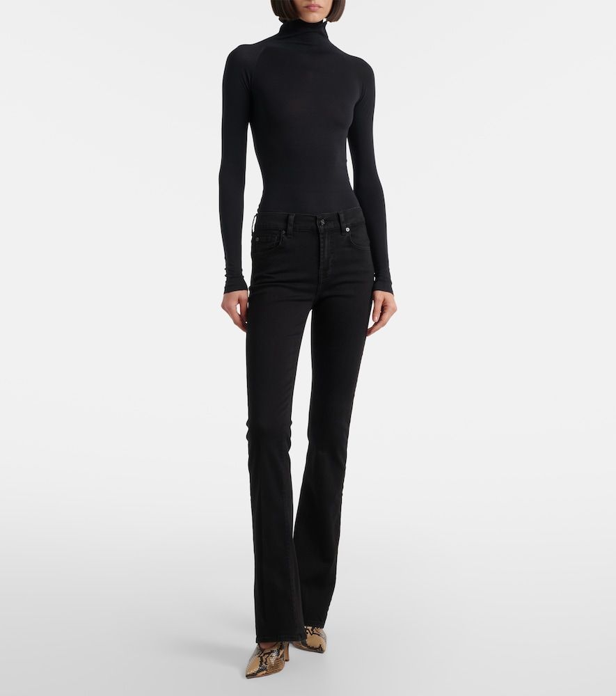 Mid-Rise Wide-Leg Jeans - 7 For All Mankind - Modalova