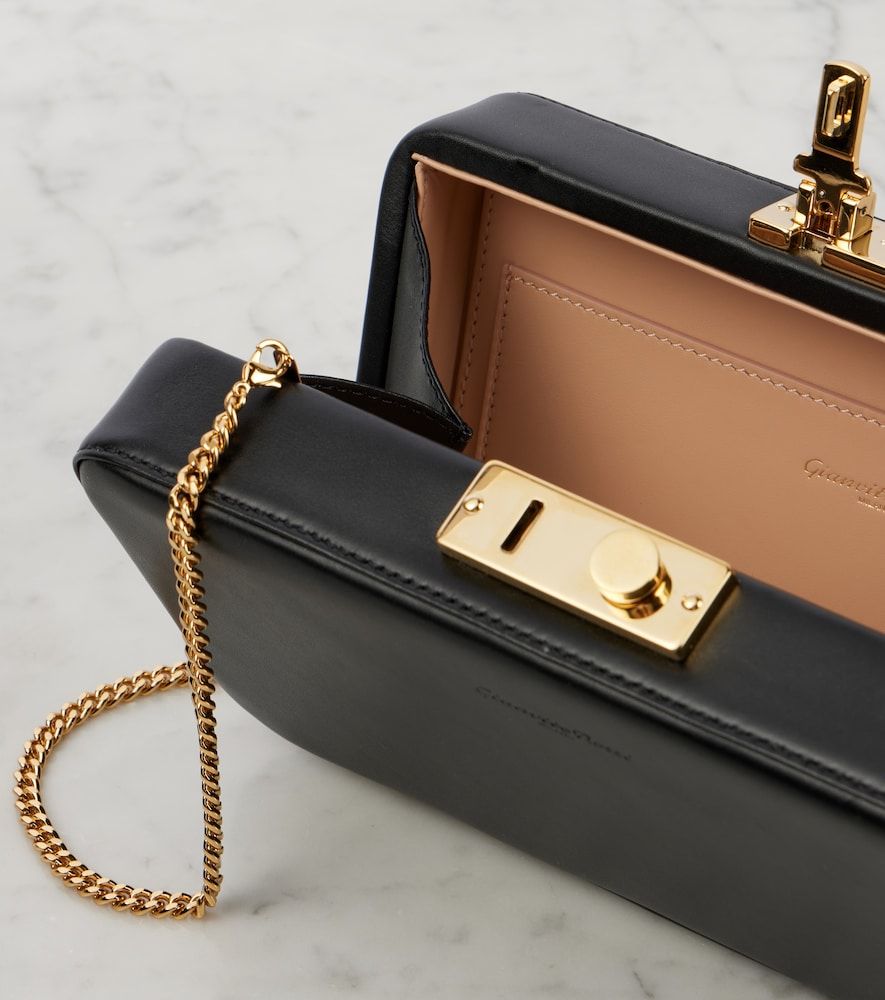 Gianvito Rossi Clutch Valì de piel - Gianvito Rossi - Modalova