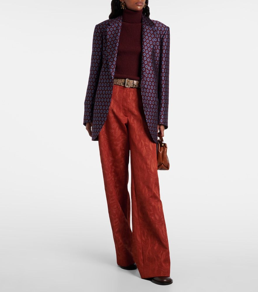 Jersey de cuello alto acanalado de lana - Dries Van Noten - Modalova