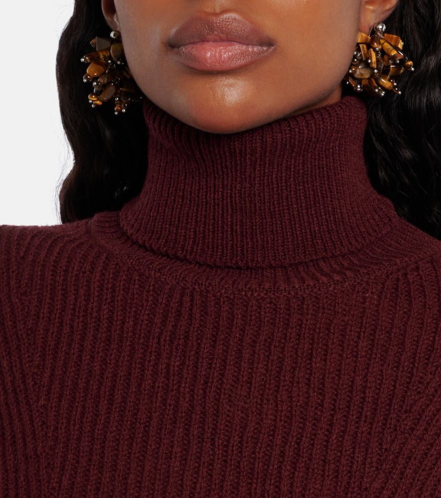 Jersey de cuello alto acanalado de lana - Dries Van Noten - Modalova