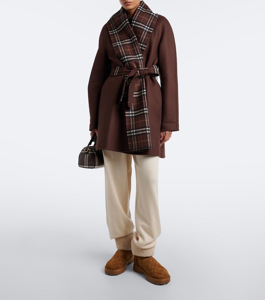 Ankle Boots aus Veloursleder mit Shearling - Burberry - Modalova