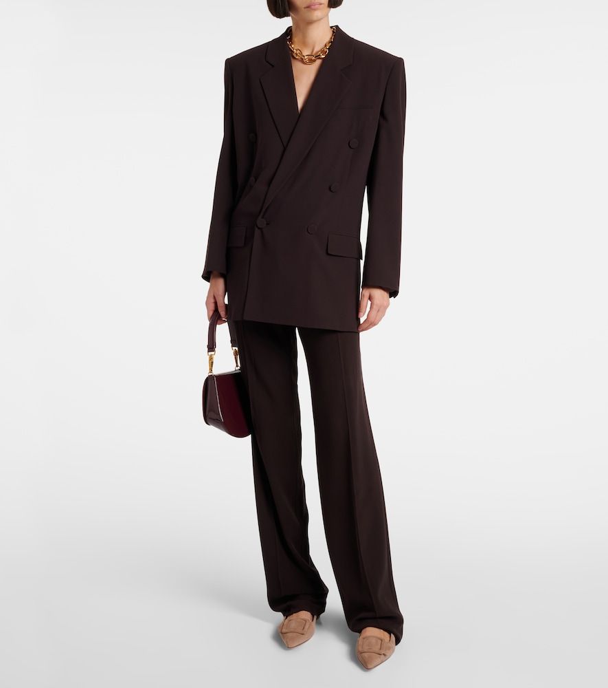 Ballerinas Maysalepumpflat aus Veloursleder - Manolo Blahnik - Modalova