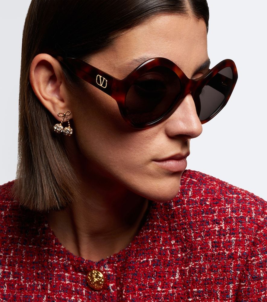 Runde Sonnenbrille L'8 VLogo - Valentino - Modalova