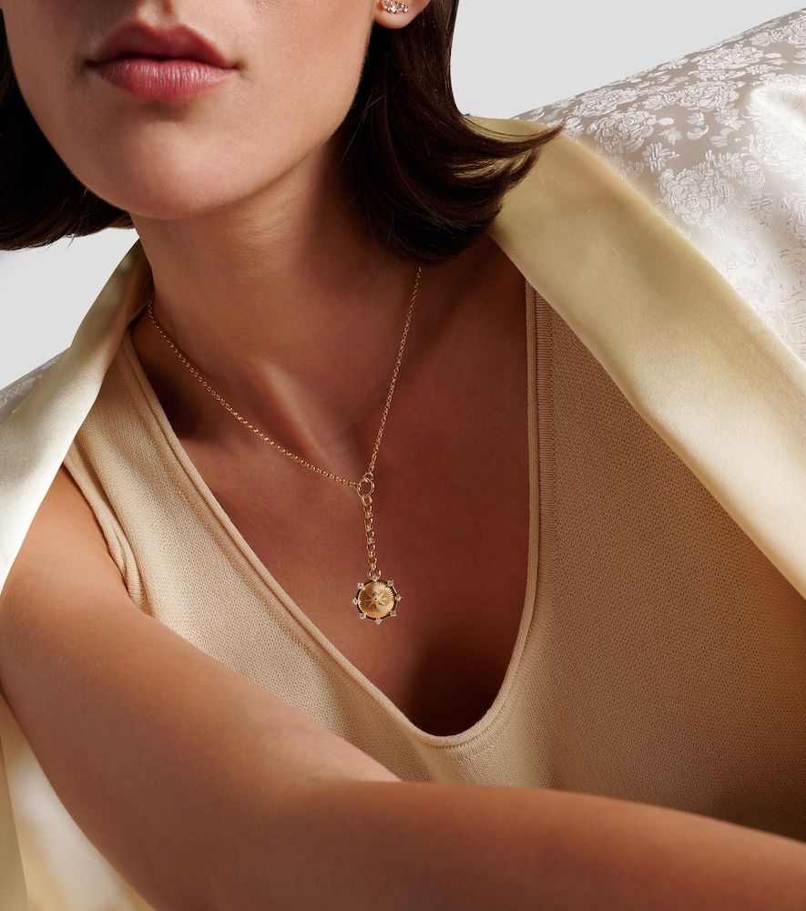 Spark Love 18kt chain necklace with diamond - FoundRae - Modalova