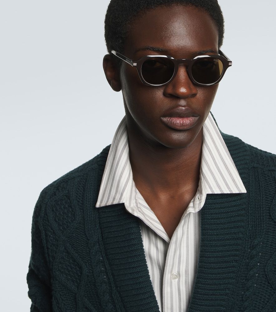 Zegna Runde Sonnenbrille - Zegna - Modalova
