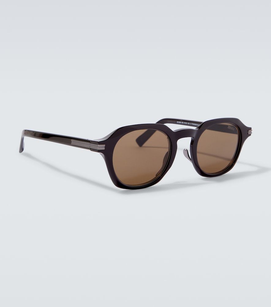 Zegna Runde Sonnenbrille - Zegna - Modalova