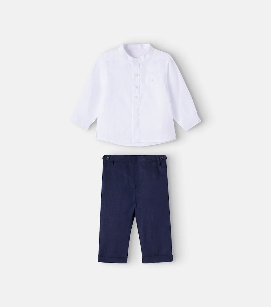 Bebé - set de camisa y pantalones de lino - Tartine et Chocolat - Modalova