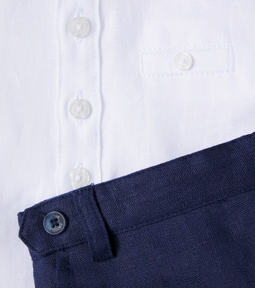 Bebé - set de camisa y pantalones de lino - Tartine et Chocolat - Modalova