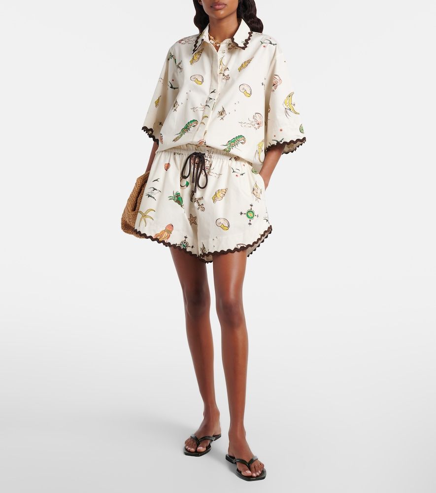 Alémais Shorts de algodón estampados - Alemais - Modalova