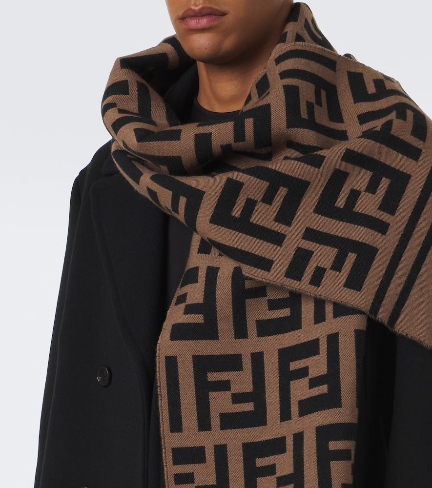 Fendi FF Zucca wool and silk scarf - Fendi - Modalova