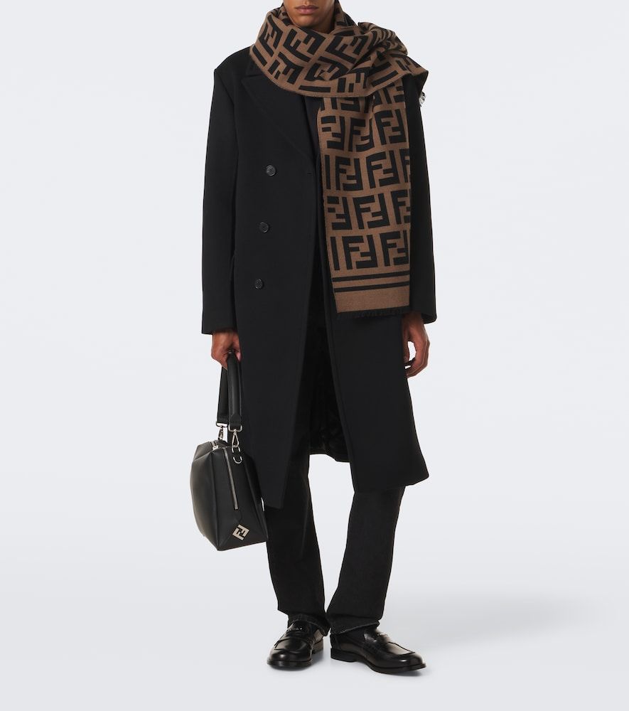 Fendi FF Zucca wool and silk scarf - Fendi - Modalova