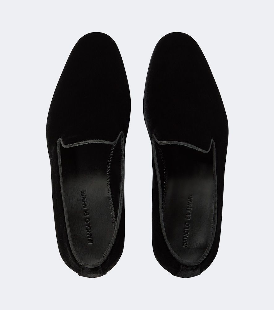 Slip-Ons Mario aus Samt - Manolo Blahnik - Modalova