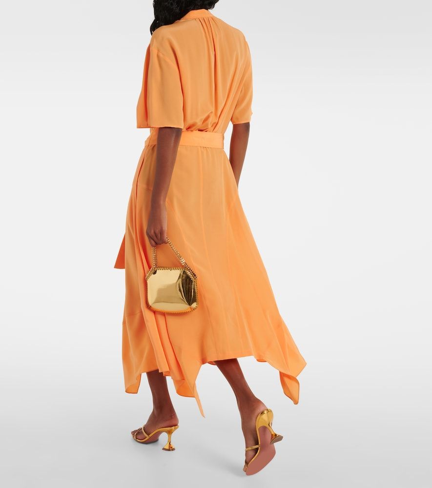 Iconic silk crepe de chine midi dress - Stella McCartney - Modalova
